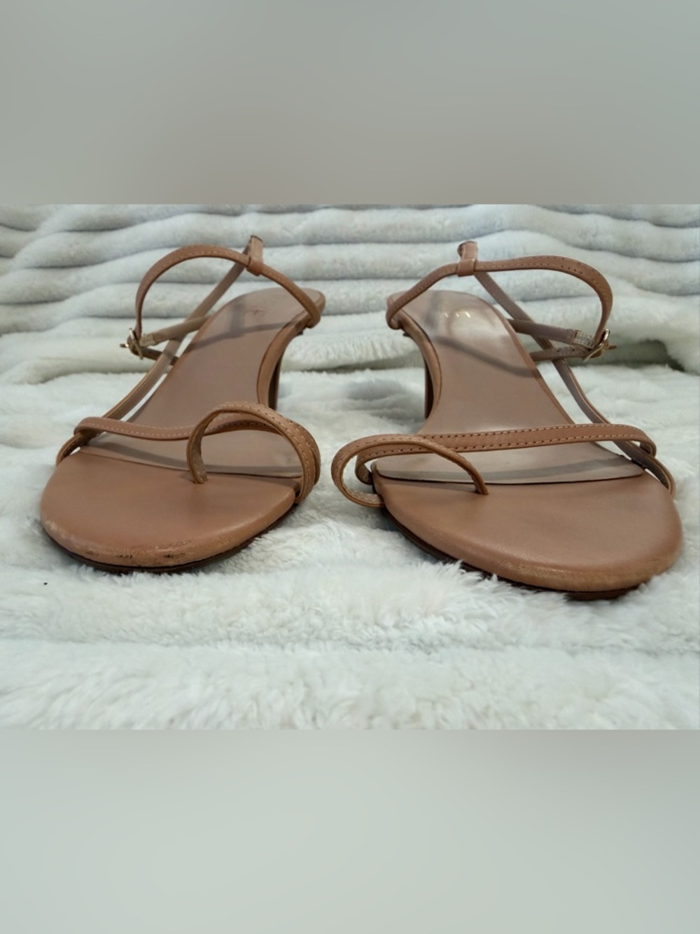 RAYE Women's Nude Strappy Heels, Size 8 - Picture 15 of 15